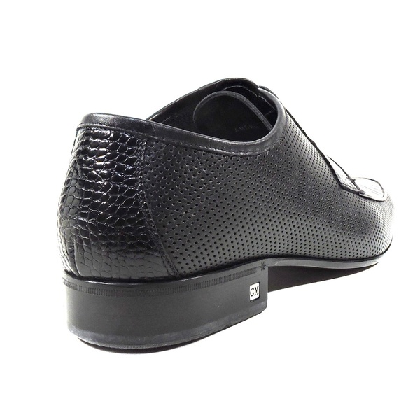 GOODMAN ?? MEN\'S BLACK LEATHER COMFORT SUMMER OXFORD SHOES main image 8